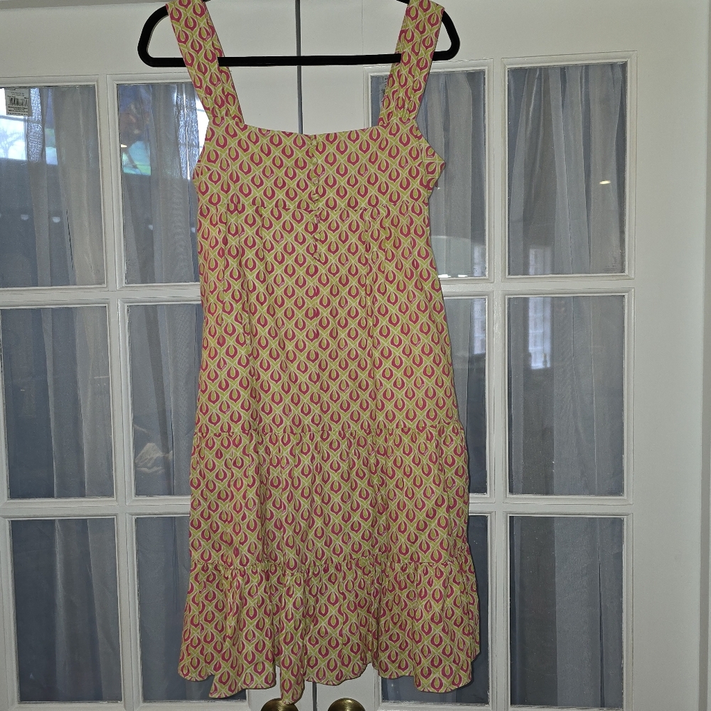 Lilly Pulitzer Vibrant Pink and Yellow Dress
